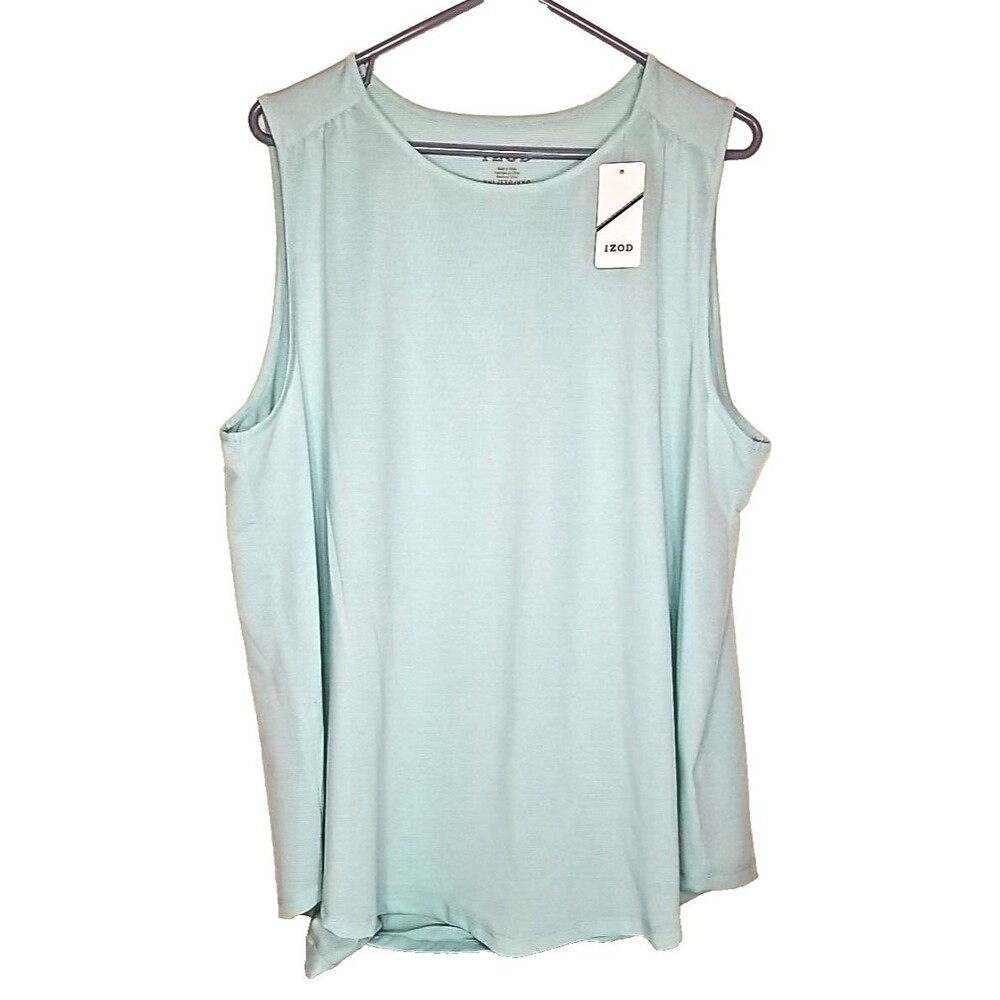 Women's Izod Teal Pastel Green Sleeveless  Size XXL NWT  $56.00